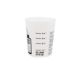 VERRE GRADUE EN PLATIQUE 10cl