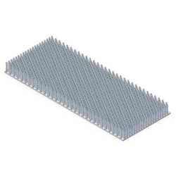 PLAQUE POILS DE BROSSE BLANC ALIM. / 40 shoreA