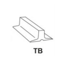 TASSEAU DROIT  EPAIS TB20 EP.25 BASE 55mm